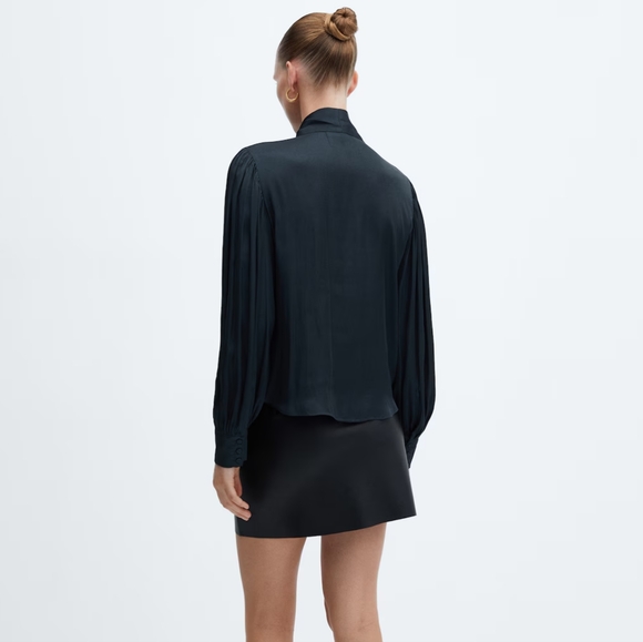 MANGO Bow tie blouse - Picture 5 of 6